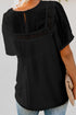 Flutter Sleeves Sheer Textured Babydoll Top